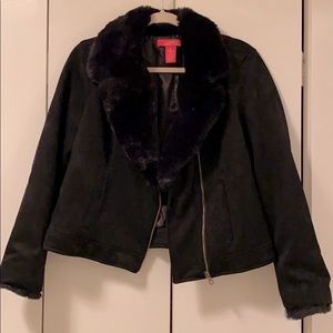 Gorgeous faux fur trim jacket